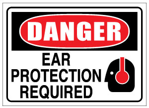Danger Ear Protection Sign